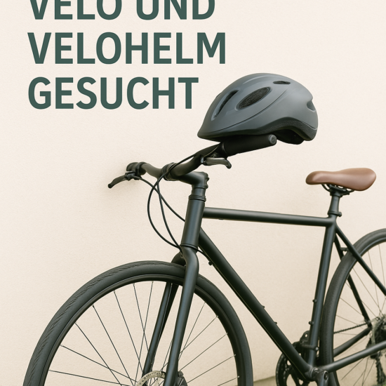 Velos und Velohelme für Klienten gesucht