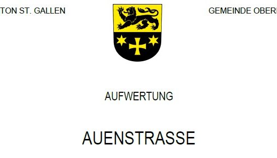Öffentliche Planauflage / Aufwertung Auenstrasse, Kriessern
